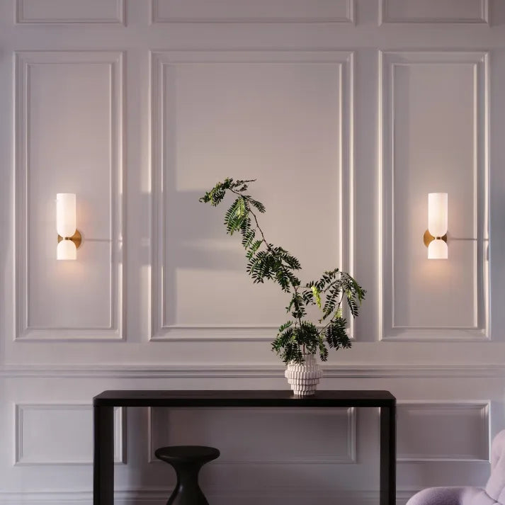 Double Head Glass Wall Light LED Sconce