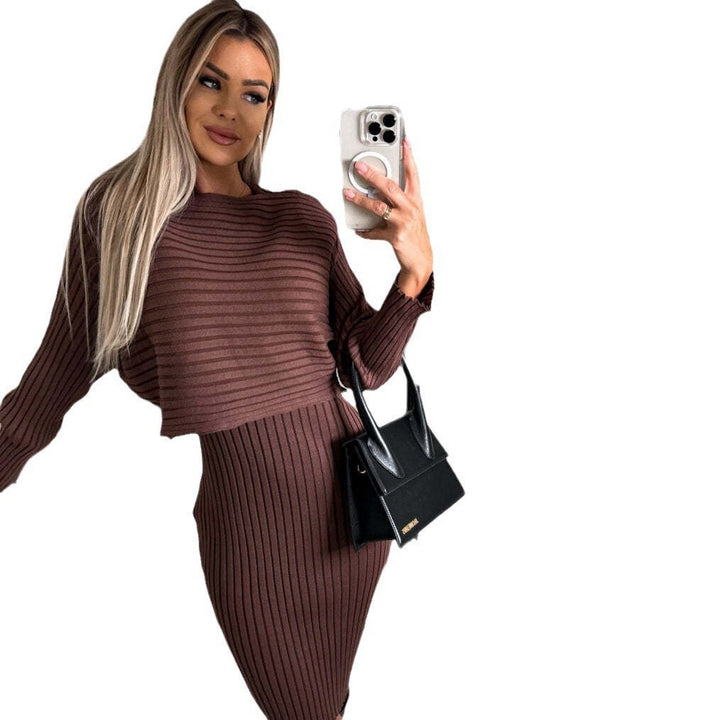 Margo - Knitted sweater and cami dress set 🔥