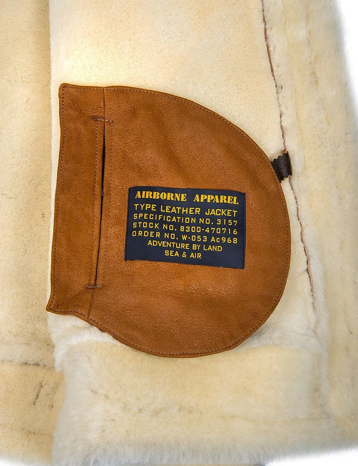 George™ leather winter coat