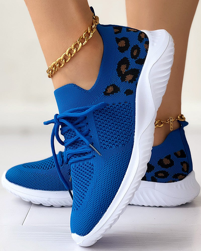 Irene™ | Leopard Lace Shoes Breathable Casual Shoes