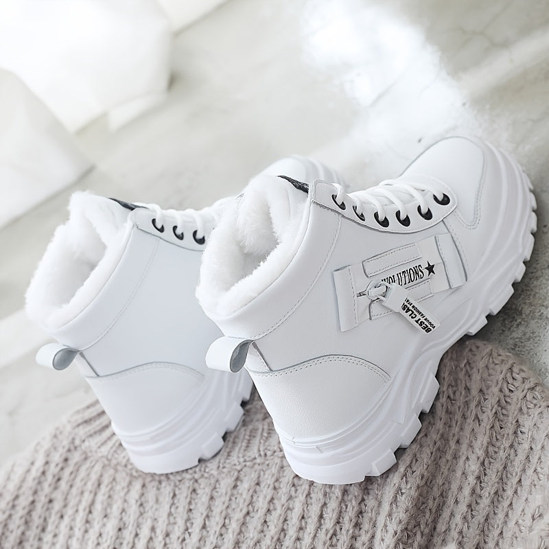 Dynastia - Casual high-top winter shoe with plush lining