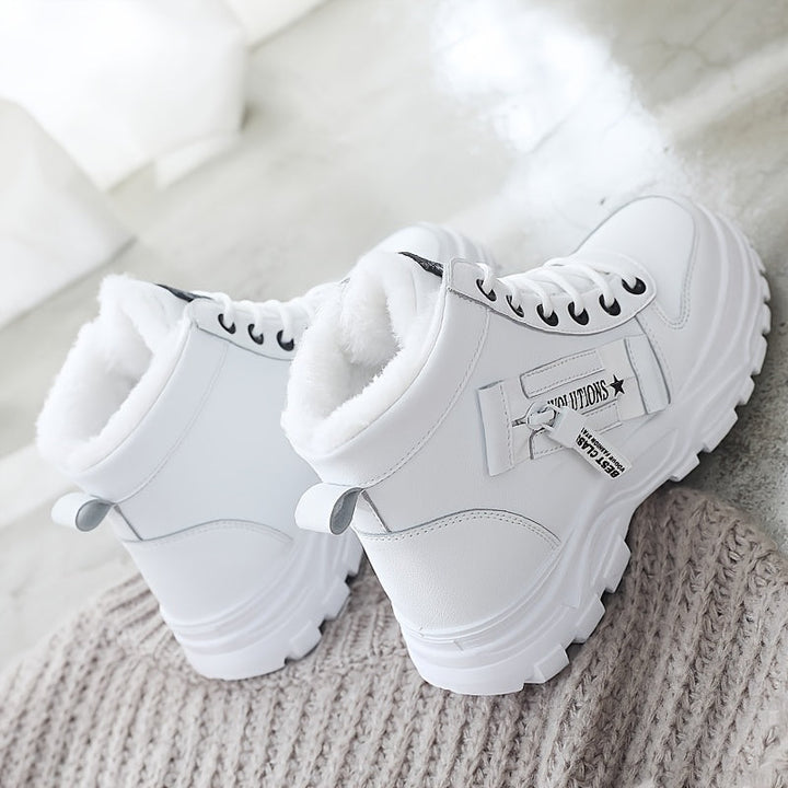 Dynastia - Casual high-top winter shoe with plush lining