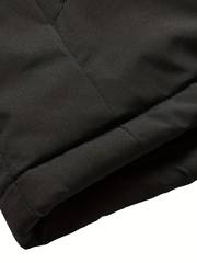 Parker - Warm fleece jacket with hood, casual men's winter jacket for outdoor activities