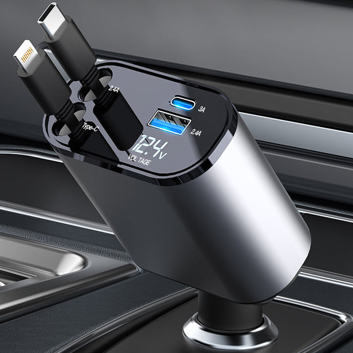 SpeedyCharge™ retractable car charger 