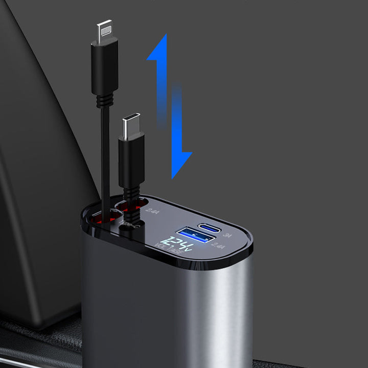 SpeedyCharge™ retractable car charger 