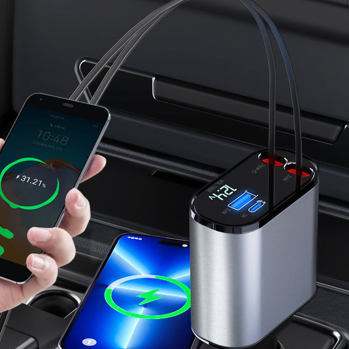 SpeedyCharge™ retractable car charger 