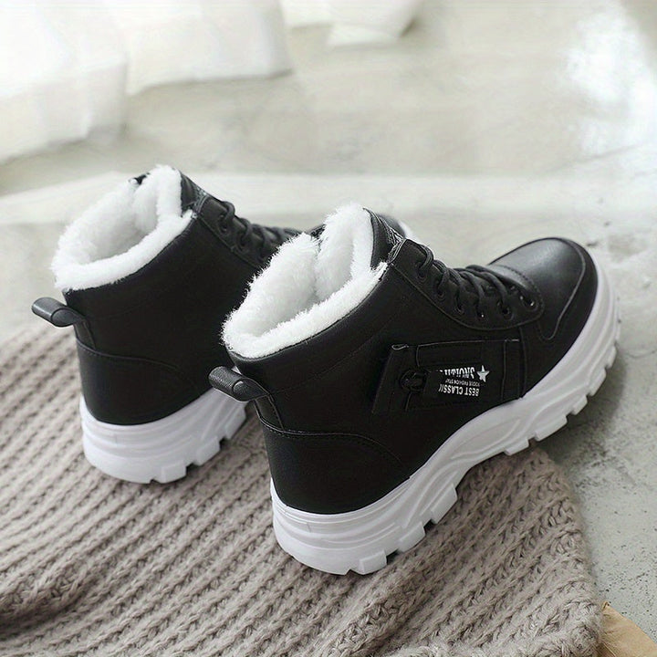 Dynastia - Casual high-top winter shoe with plush lining