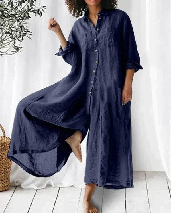 Lenora - Super chic linen jumpsuit for women 