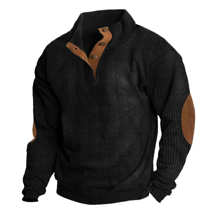 Lachlan™ - Men's ribbed button-down sweater 