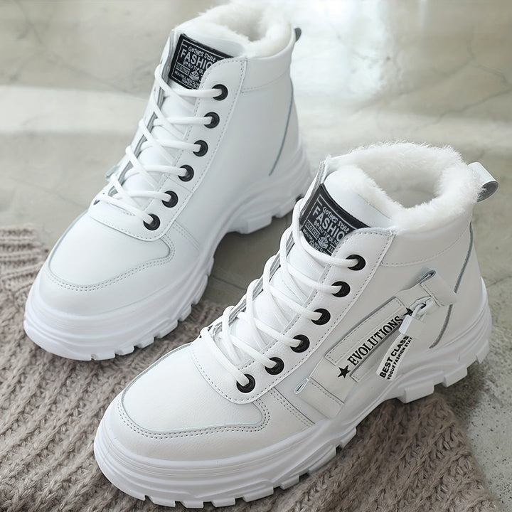 Dynastia - Casual high-top winter shoe with plush lining