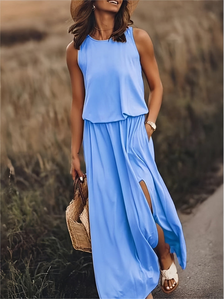 Rosaline - Simple boho maxi dress made of modal in various colors