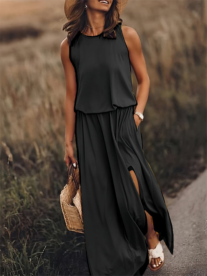 Rosaline - Simple boho maxi dress made of modal in various colors