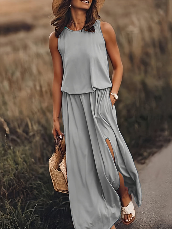 Rosaline - Simple boho maxi dress made of modal in various colors
