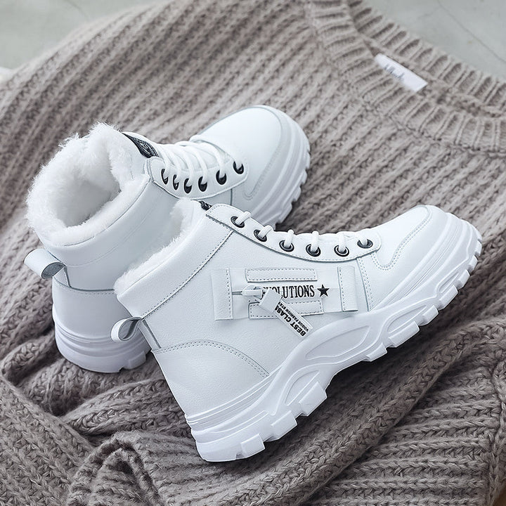 Dynastia - Casual high-top winter shoe with plush lining