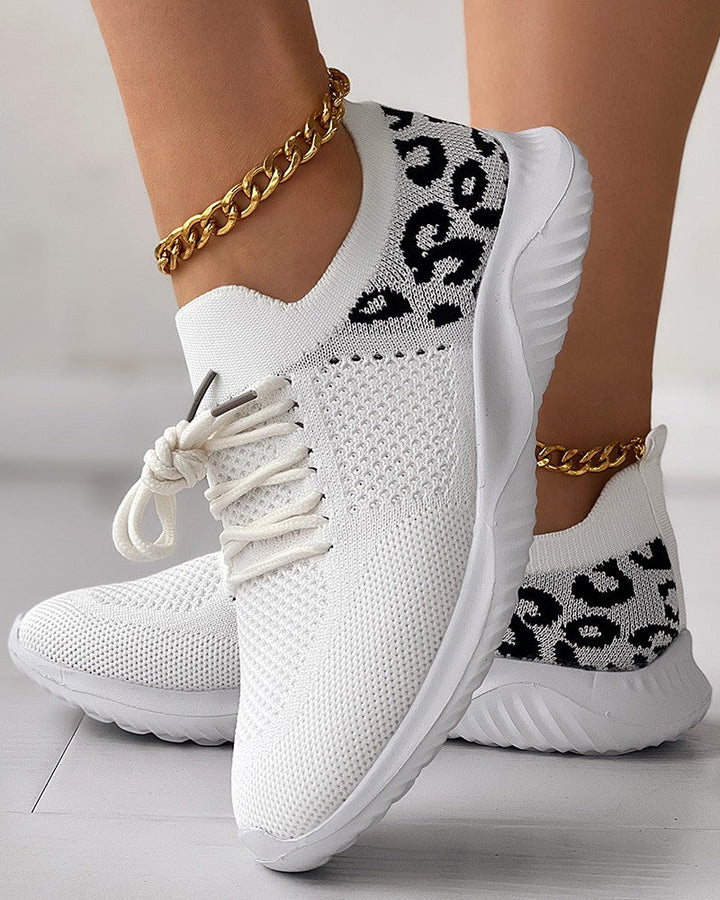 Irene™ | Leopard Lace Shoes Breathable Casual Shoes