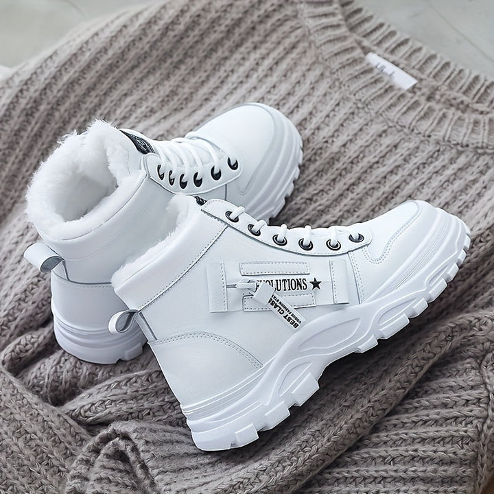 Dynastia - Casual high-top winter shoe with plush lining