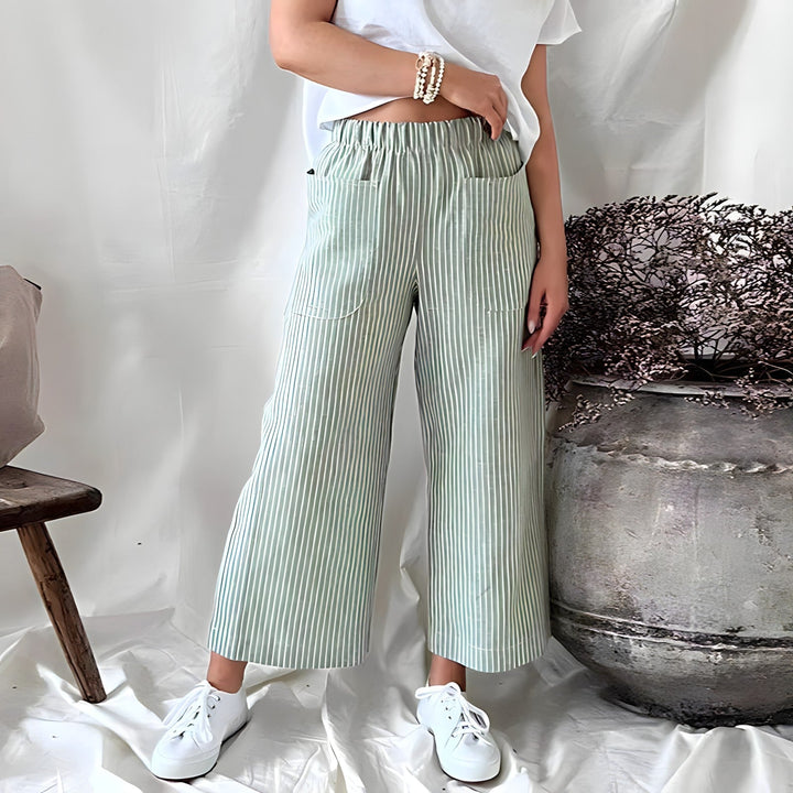 Sofiya - Light and comfortable striped trousers