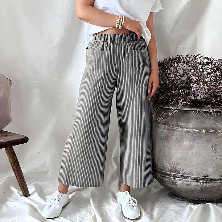Sofiya - Light and comfortable striped trousers
