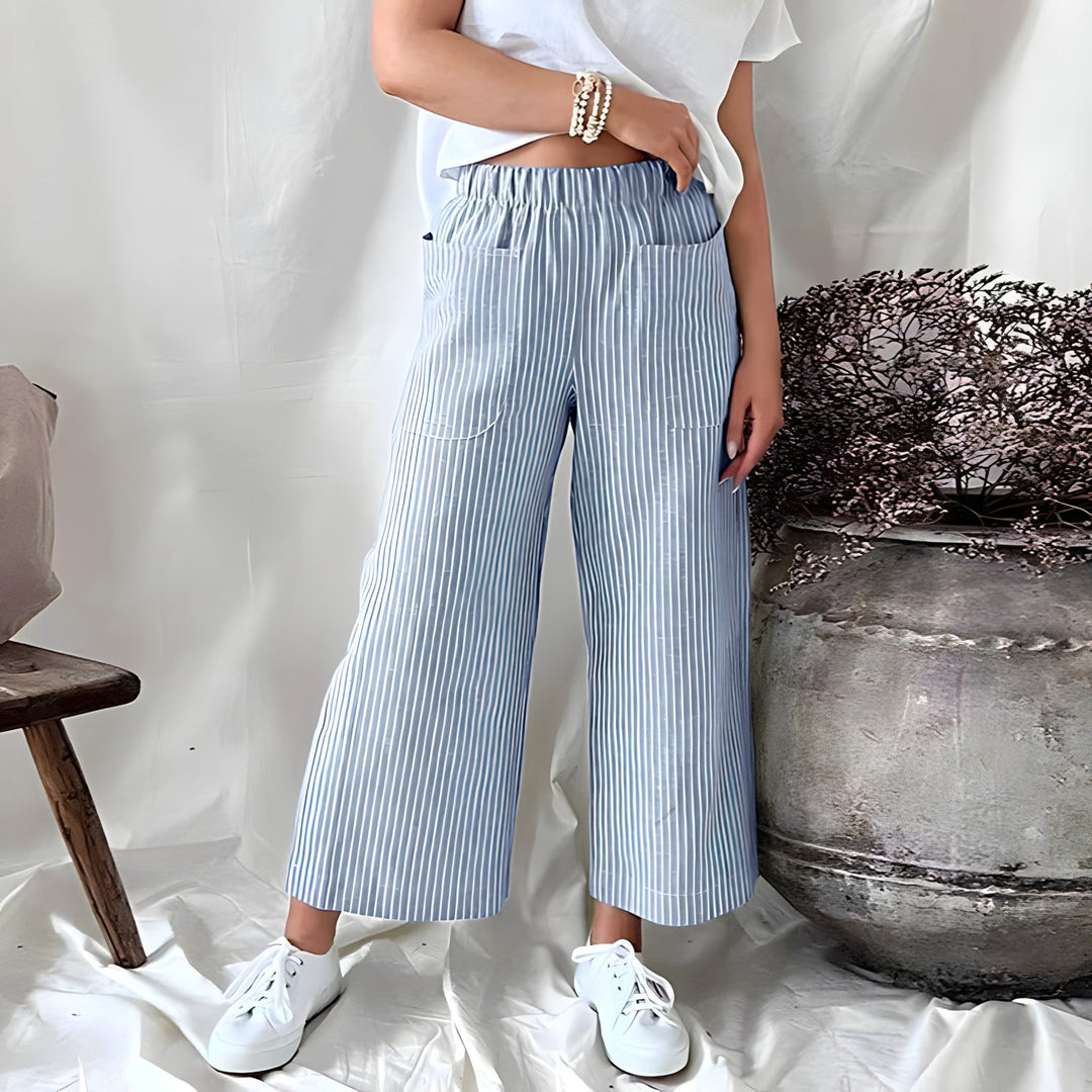 Sofiya - Light and comfortable striped trousers