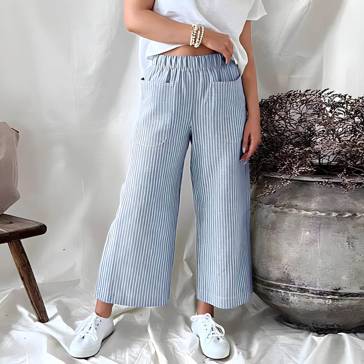 Sofiya - Light and comfortable striped trousers