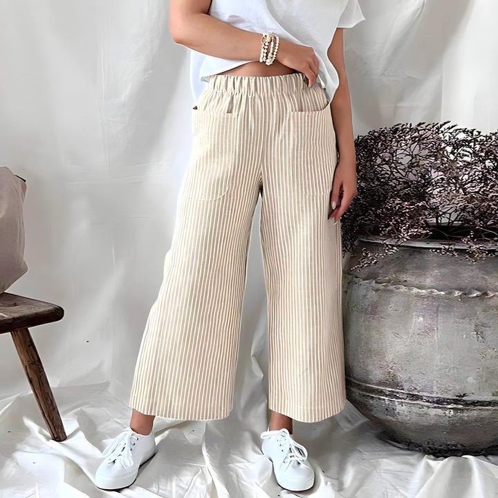 Sofiya - Light and comfortable striped trousers