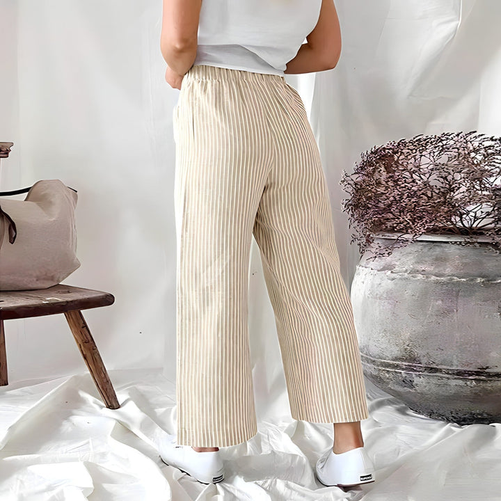 Sofiya - Light and comfortable striped trousers