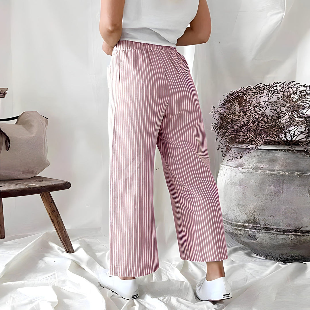 Sofiya - Light and comfortable striped trousers