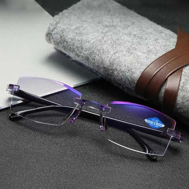 ClarityLuxe - Sapphire high hardness anti-blue progressive distance and near vision dual-use reading glasses