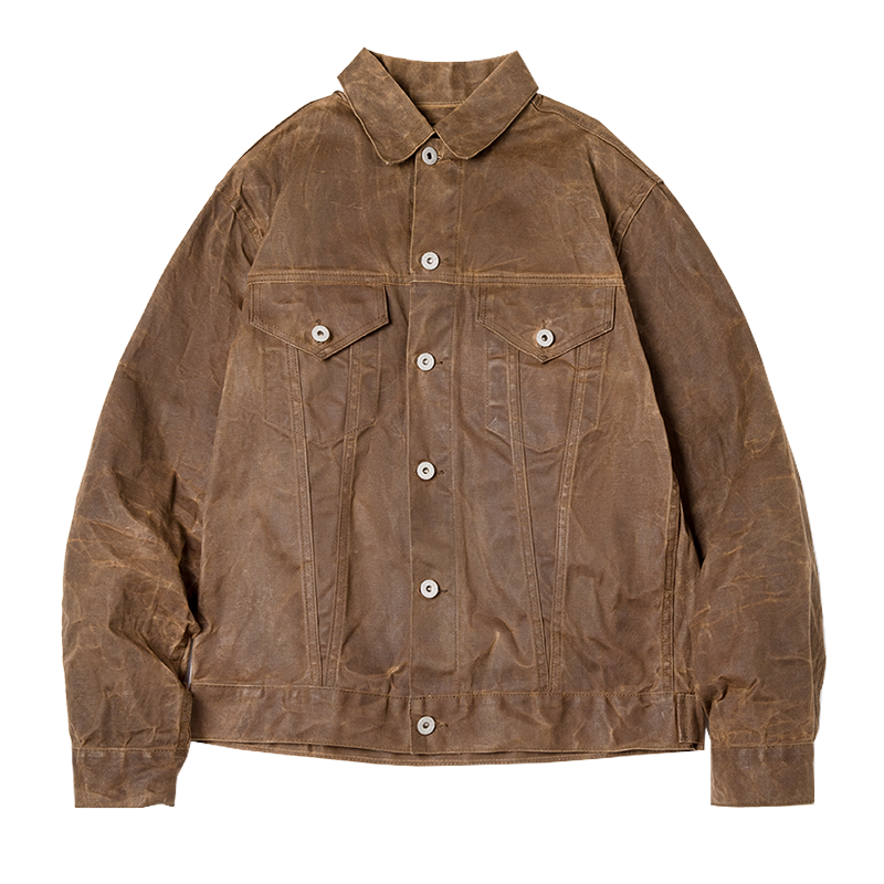 Thomas - Pewter Fabric Short Lined Cruiser Jacket