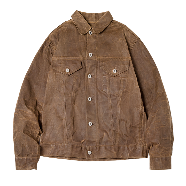 Thomas - Pewter Fabric Short Lined Cruiser Jacket