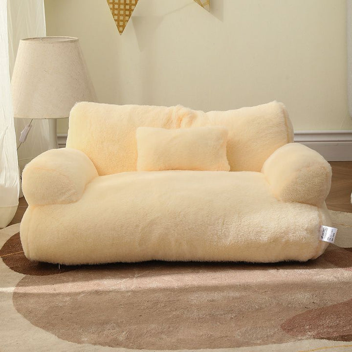 SnugNest | Soft fleece pet sofa 