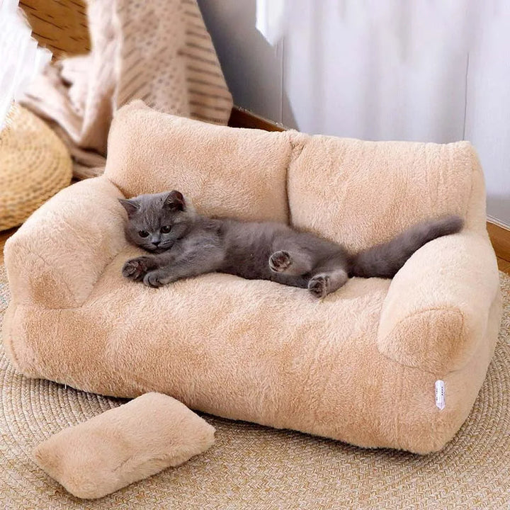 SnugNest | Soft fleece pet sofa 