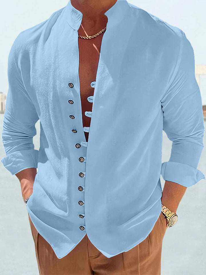 Vogue - Cool and fresh cotton-linen shirt