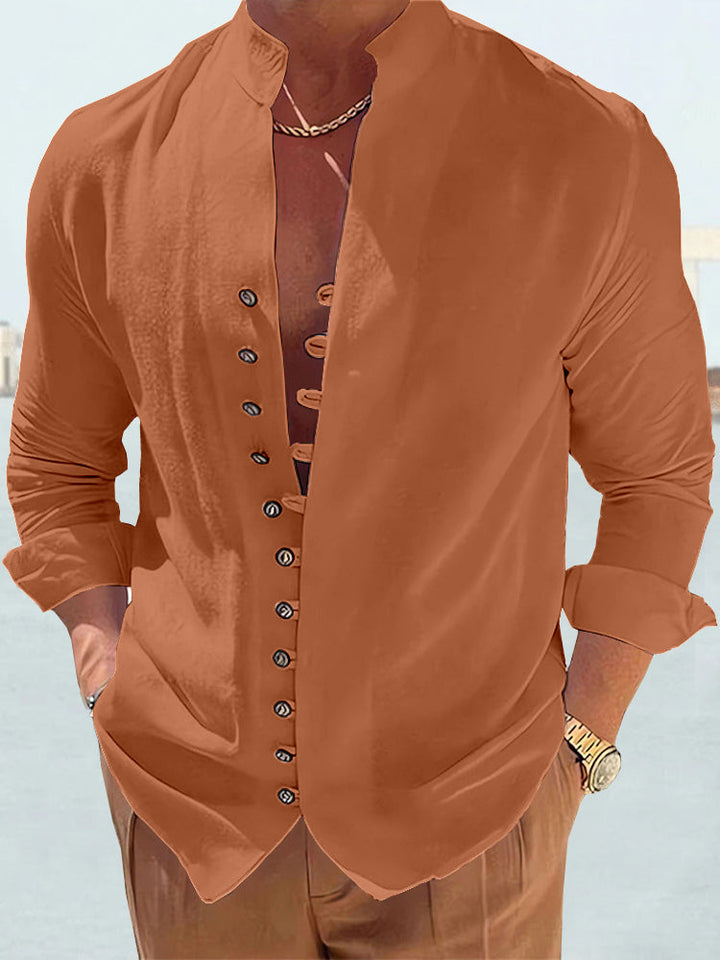 Vogue - Cool and fresh cotton-linen shirt