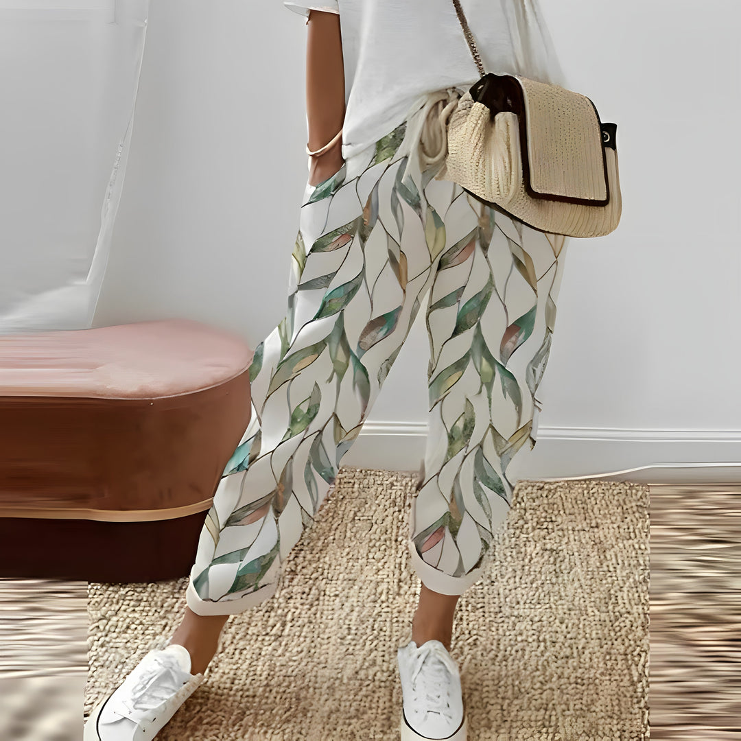 Julea - Ethnic trousers with retro pattern