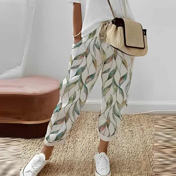 Julea - Ethnic trousers with retro pattern