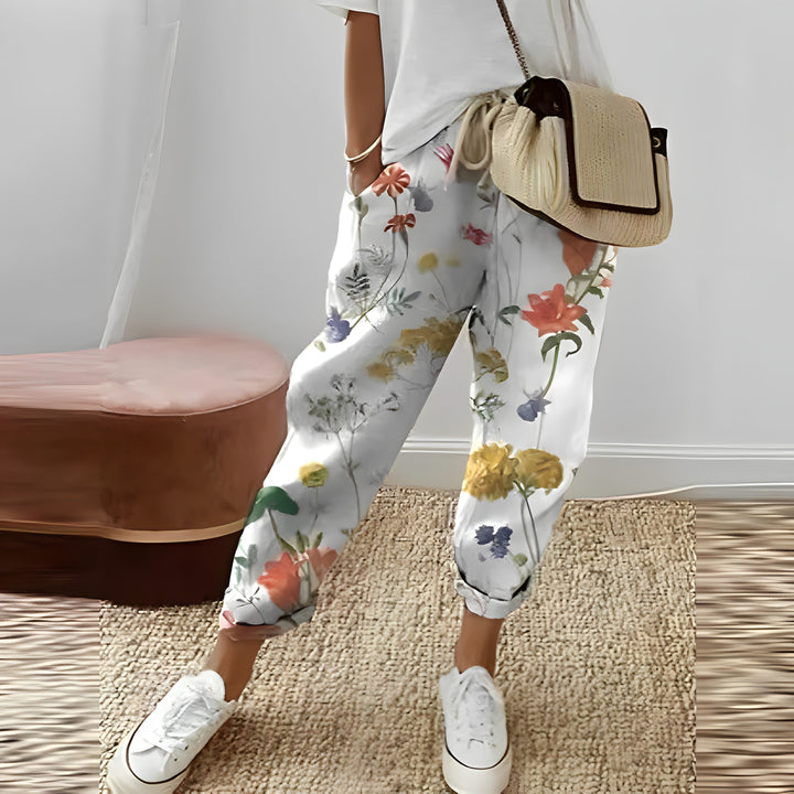 Julea - Ethnic trousers with retro pattern