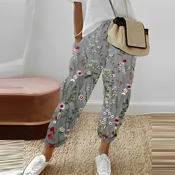 Julea - Ethnic trousers with retro pattern