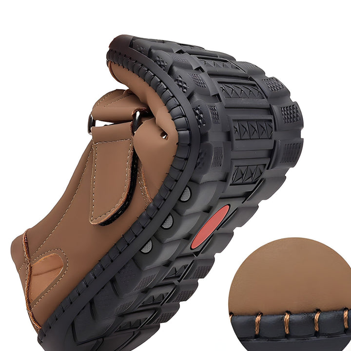 Levi - Stylish leather hollow sandals