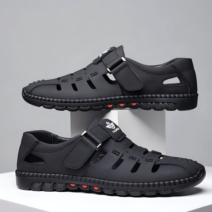 Levi - Stylish leather hollow sandals