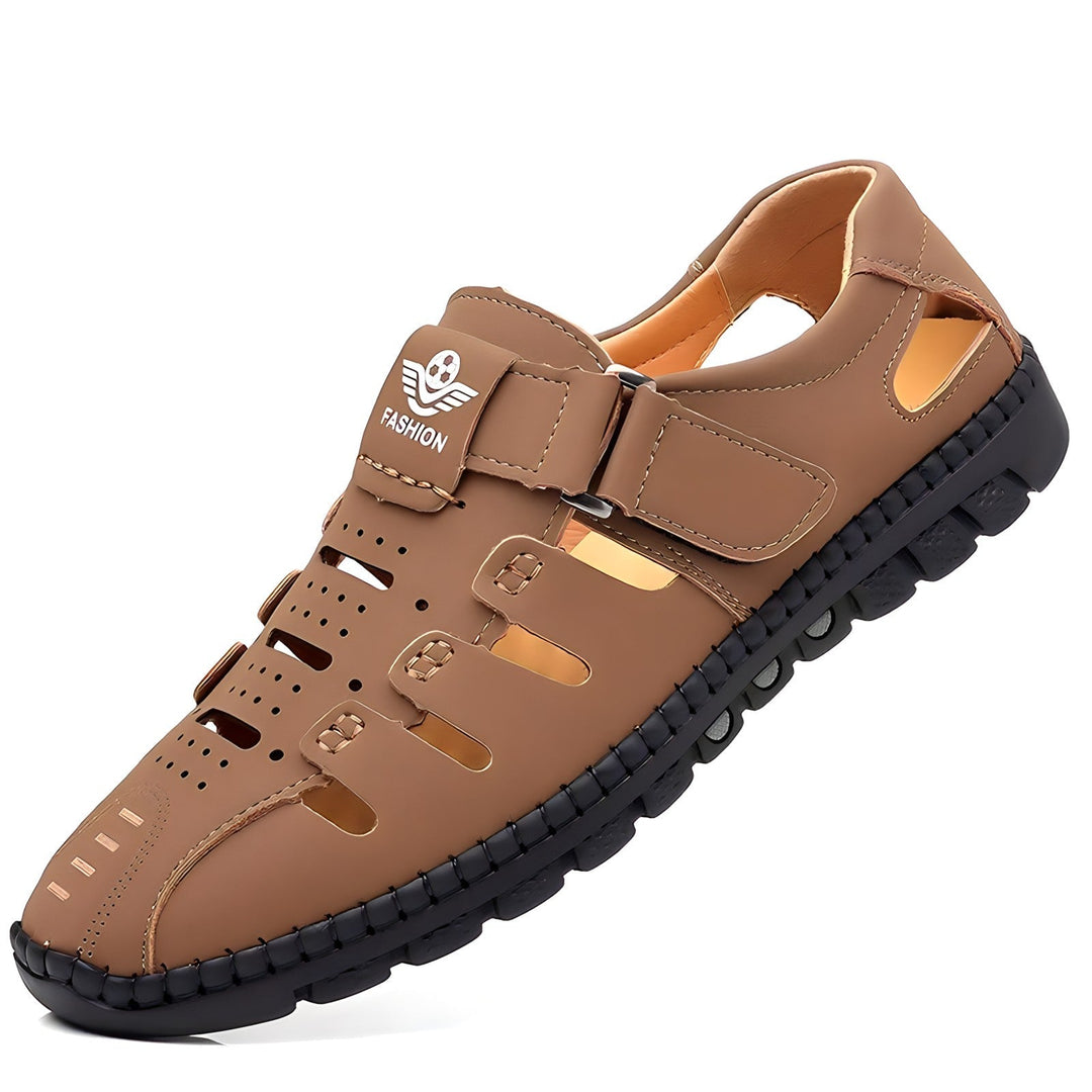 Levi - Stylish leather hollow sandals