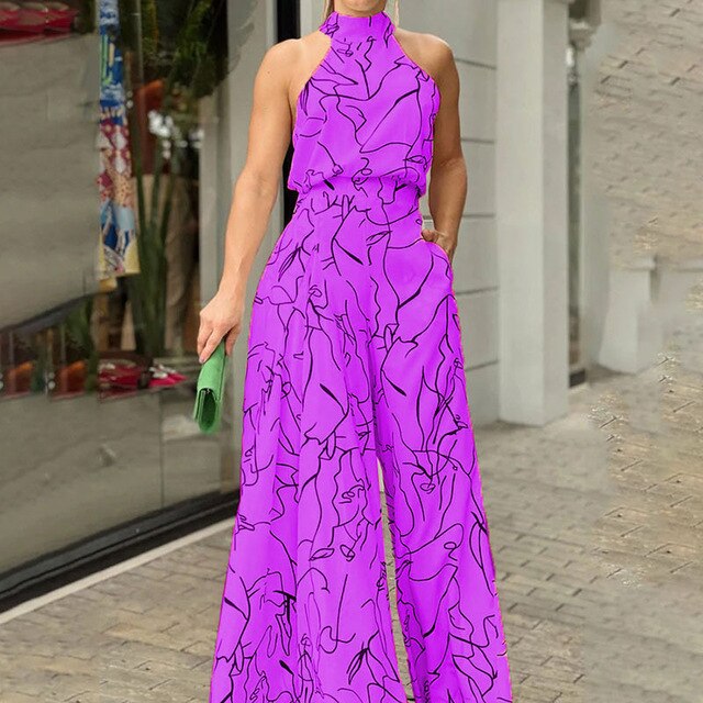 Marlena - Printed dungarees