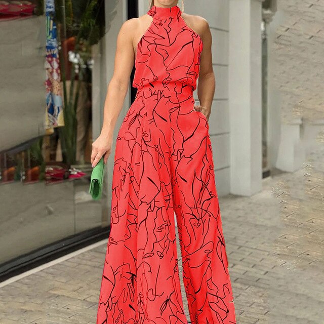 Marlena - Printed dungarees