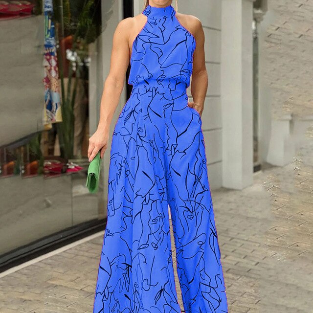 Marlena - Printed dungarees