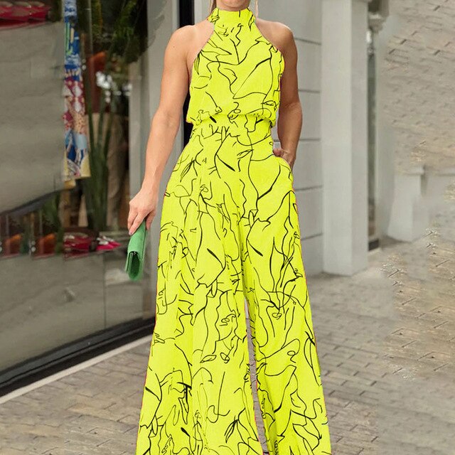 Marlena - Printed dungarees