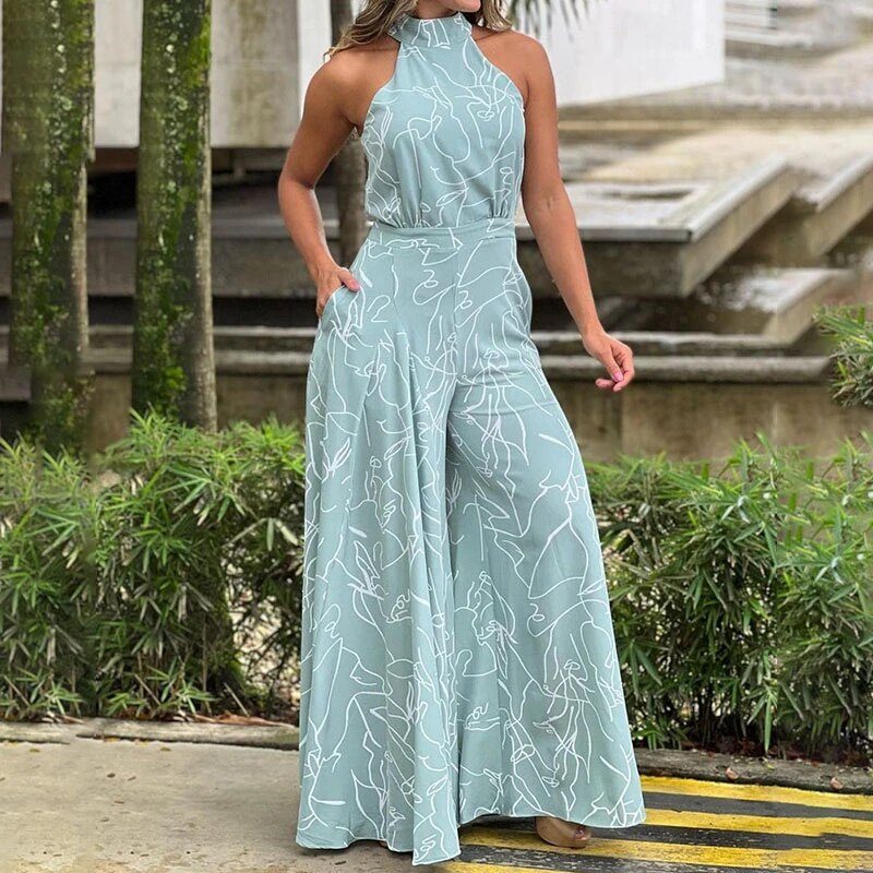 Marlena - Printed dungarees