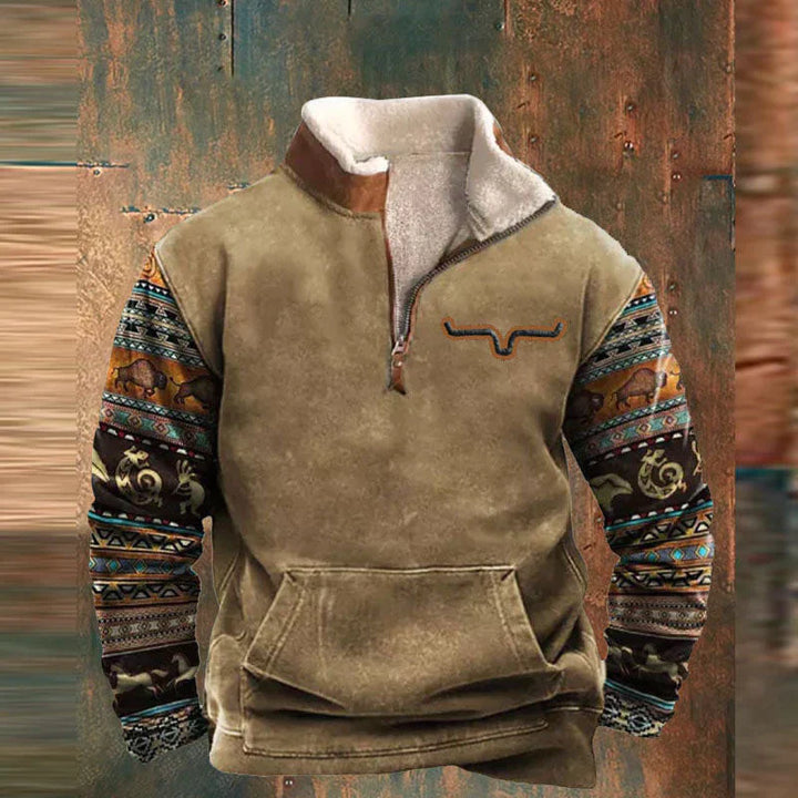 Colton™ Stilvoller Komfort-Pullover mit Reißverschluss