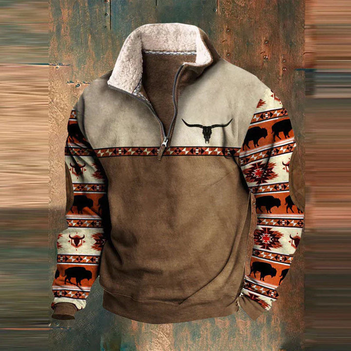 Colton™ Stilvoller Komfort-Pullover mit Reißverschluss