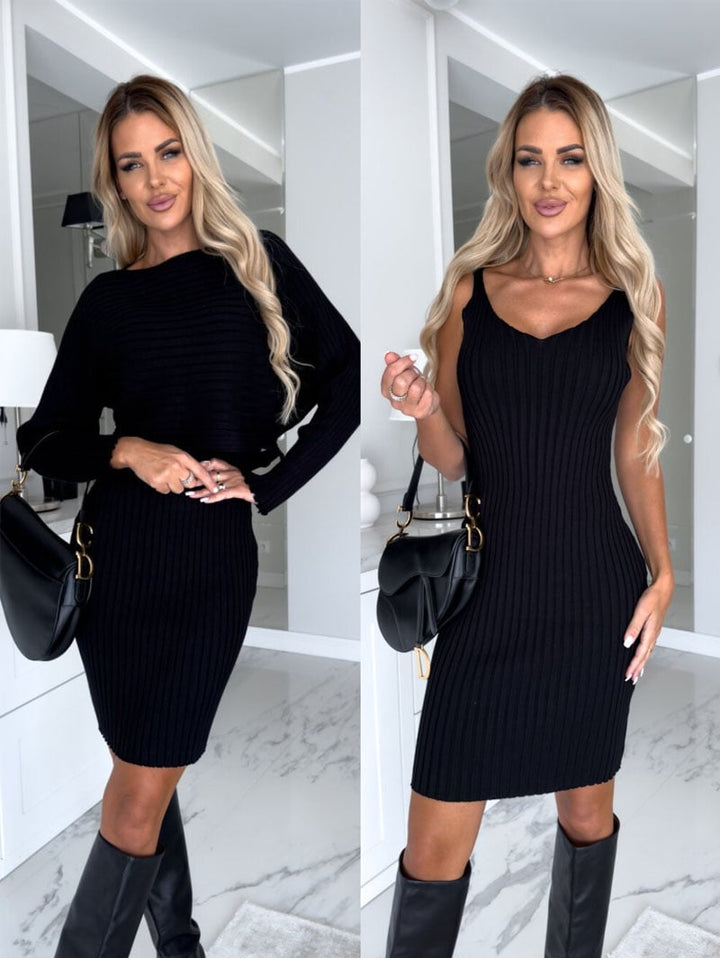 Margo - Knitted sweater and cami dress set 🔥