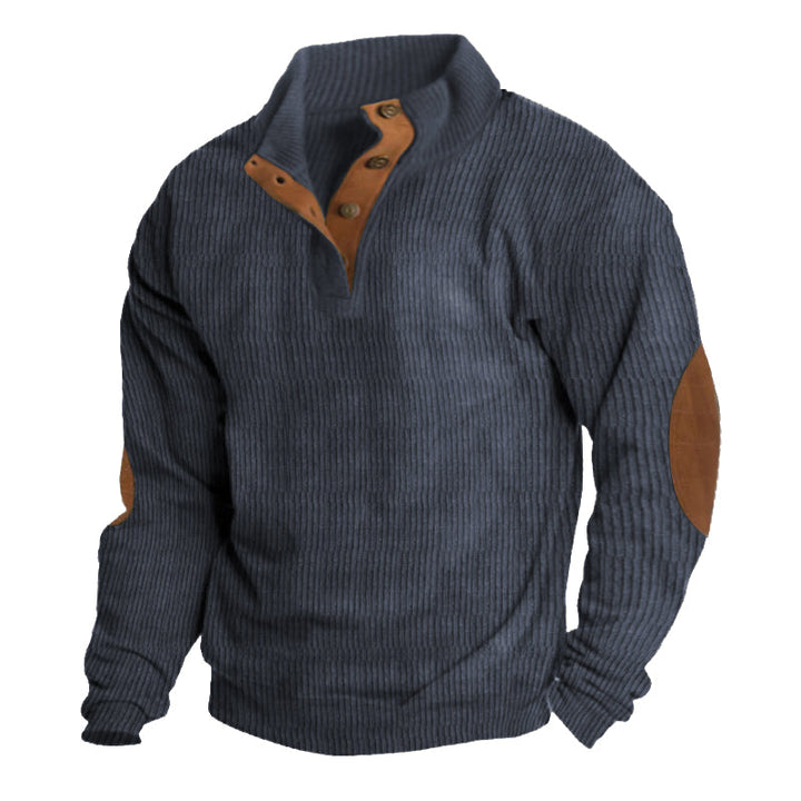 Lachlan™ - Men's ribbed button-down sweater 